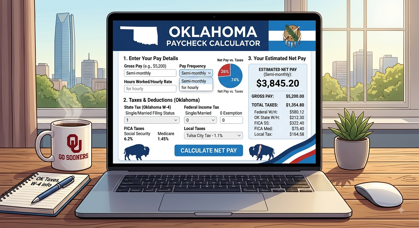 Oklahoma Paycheck Calculator