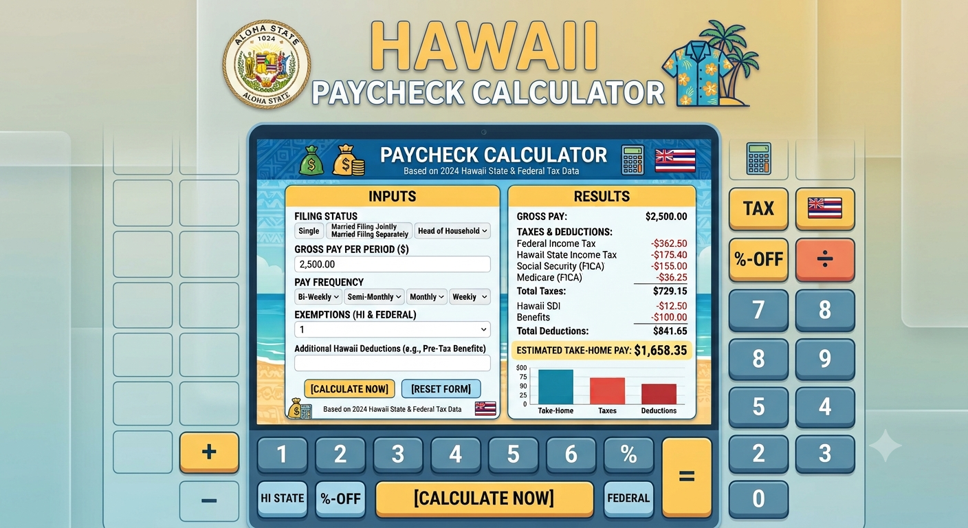 Hawaii Paycheck Calculator