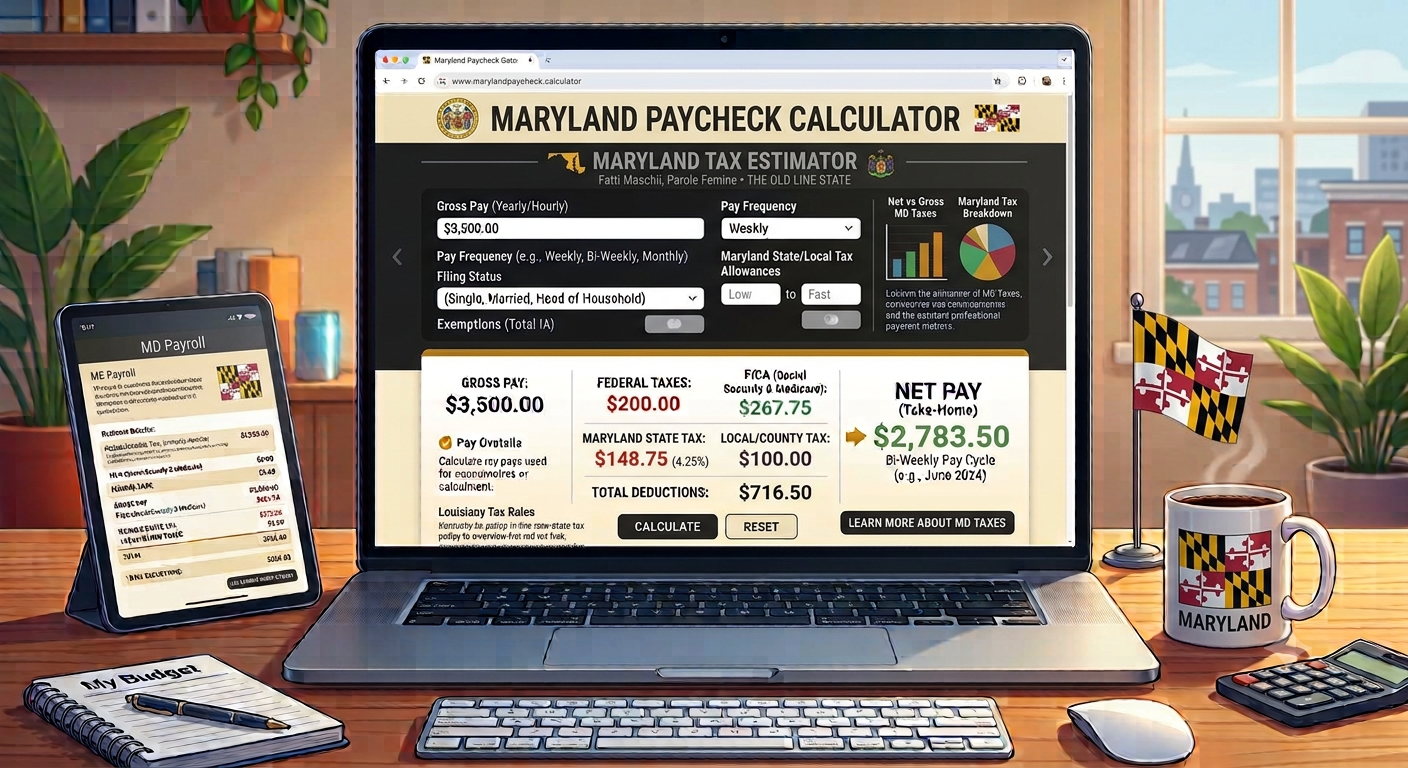 Maryland Paycheck Calculator