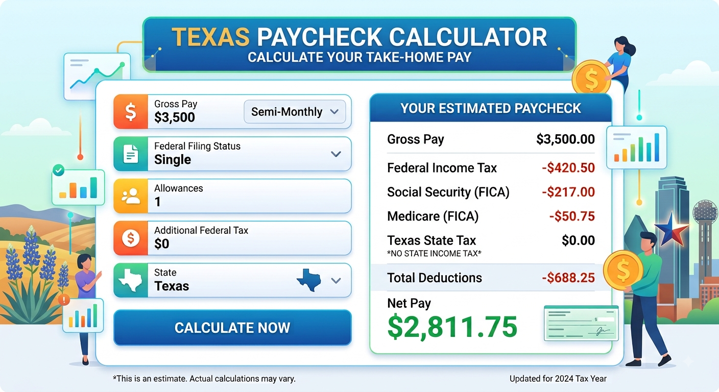 Texas Paycheck Calculator 2026