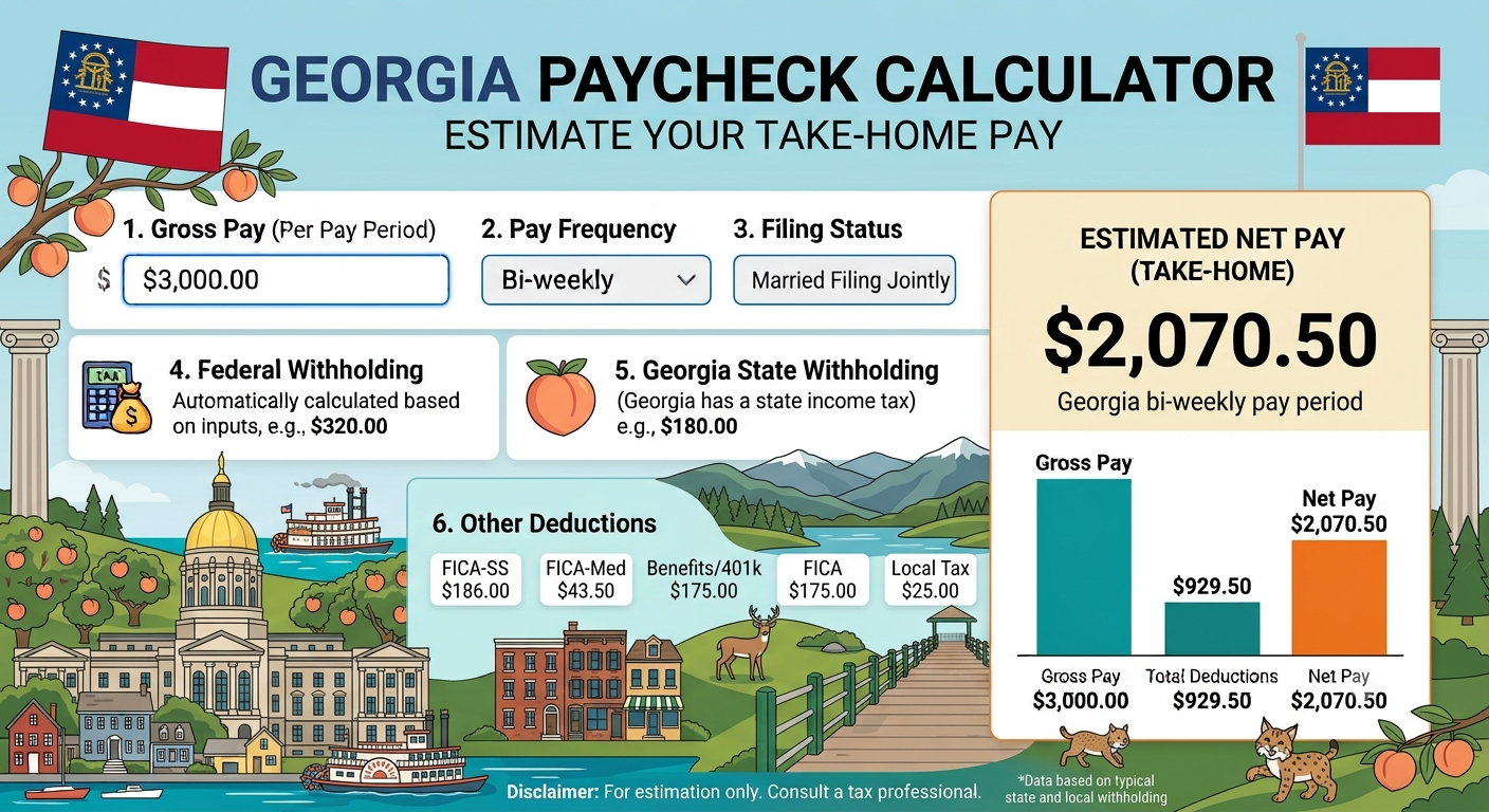 Georgia Paycheck Calculator