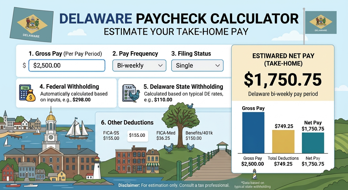 Delaware Paycheck Calculator