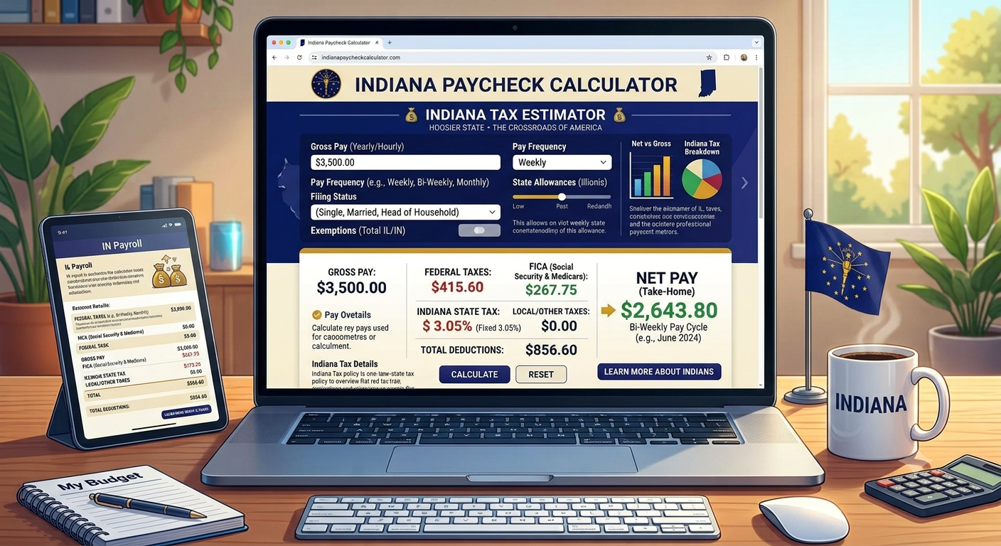Indiana Paycheck Calculator
