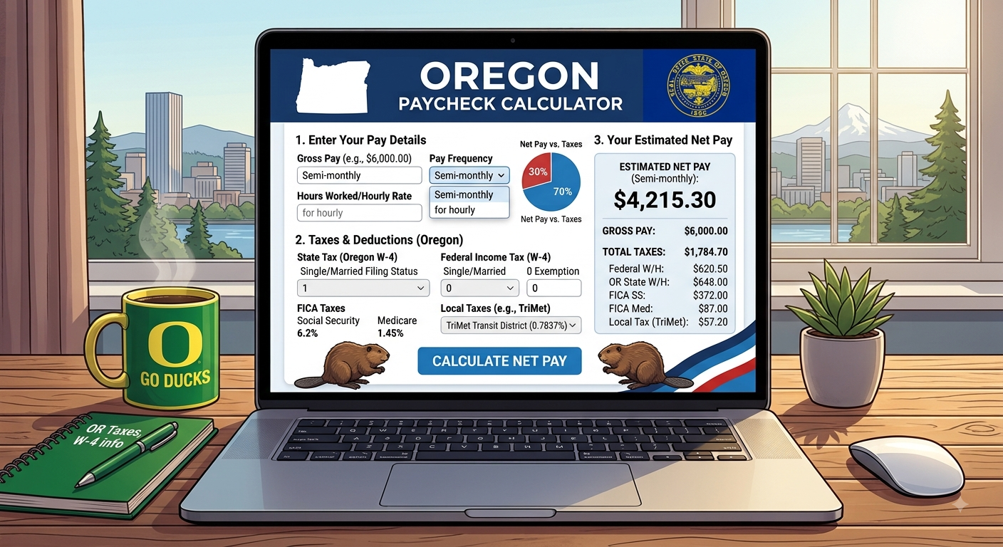 Oregon Paycheck Calculator