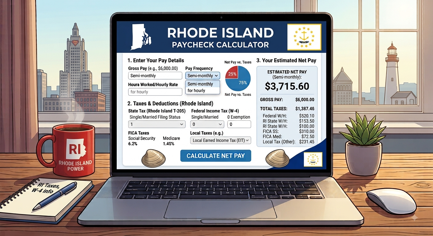 Rhode Island Paycheck Calculator 2026