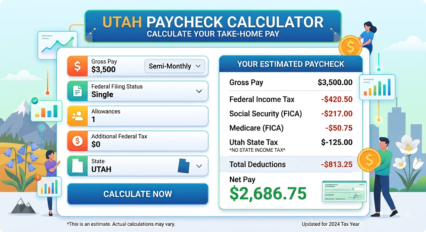 Utah Paycheck Calculator