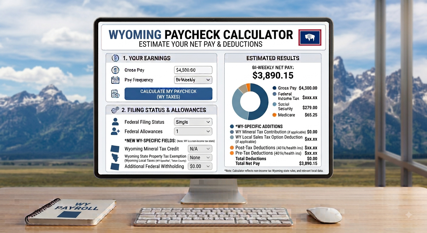 Wyoming Paycheck Calculator
