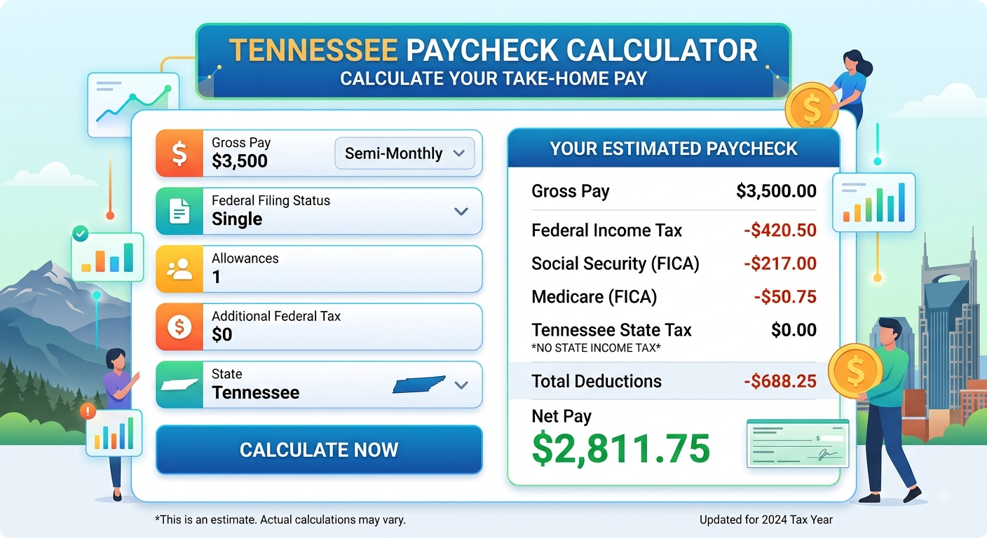 Tennessee Paycheck Calculator 2026
