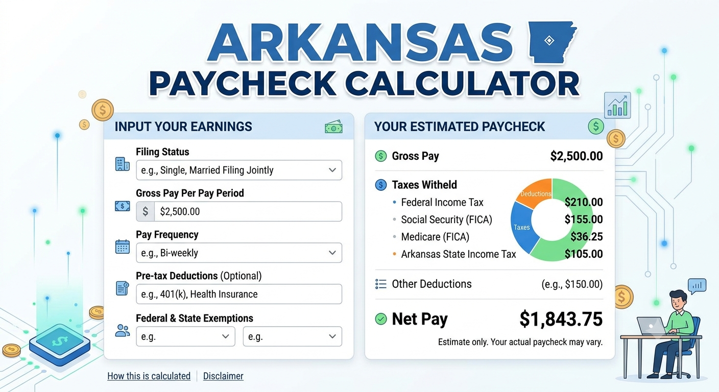Arkansas Paycheck Calculator