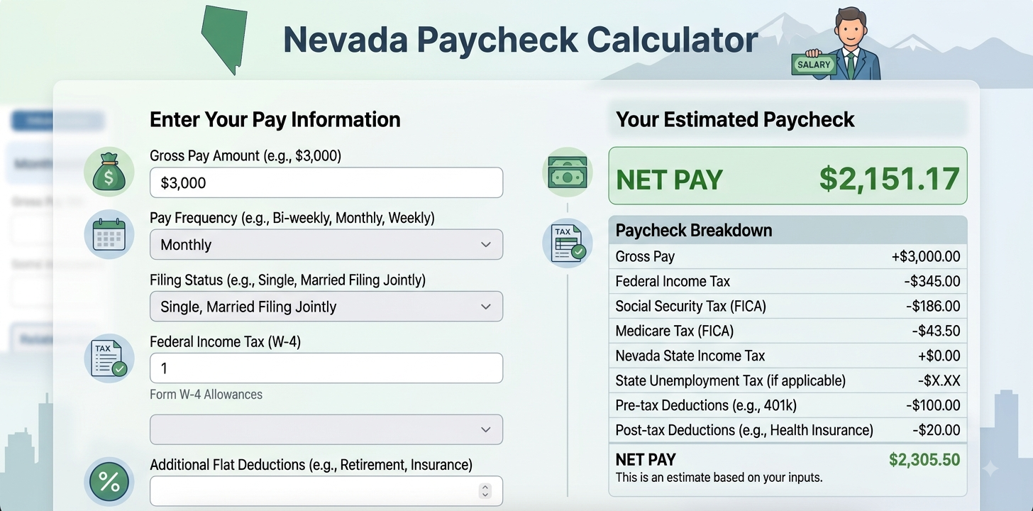 Nevada Paycheck Calculator