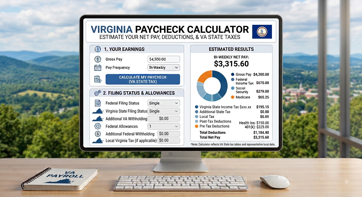 Virginia Paycheck Calculator