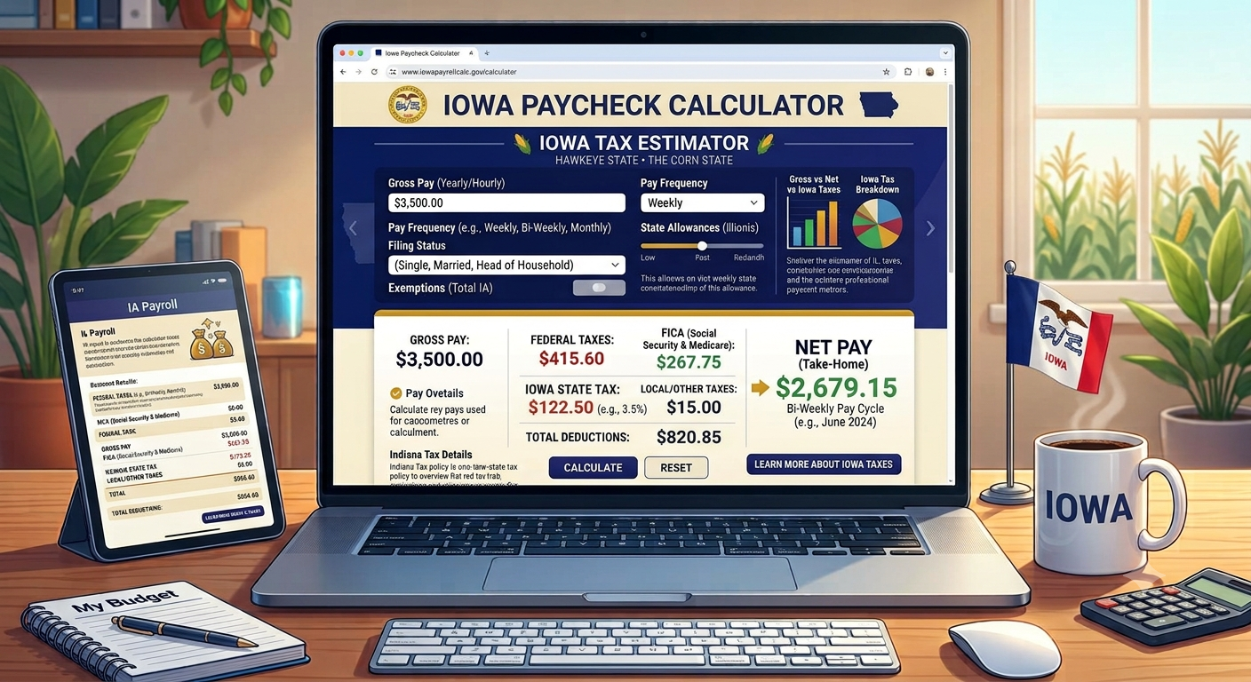 Iowa Paycheck Calculator