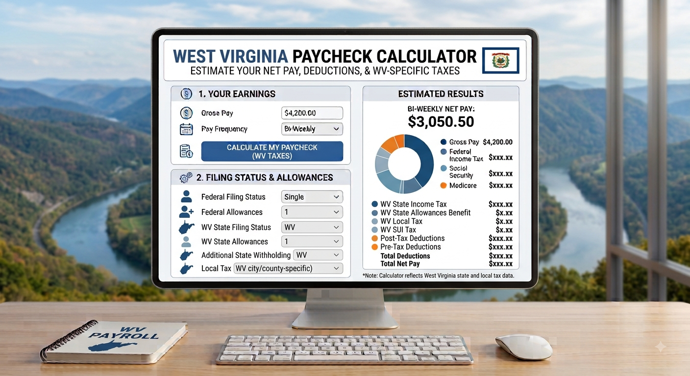 West Virginia Paycheck Calculator