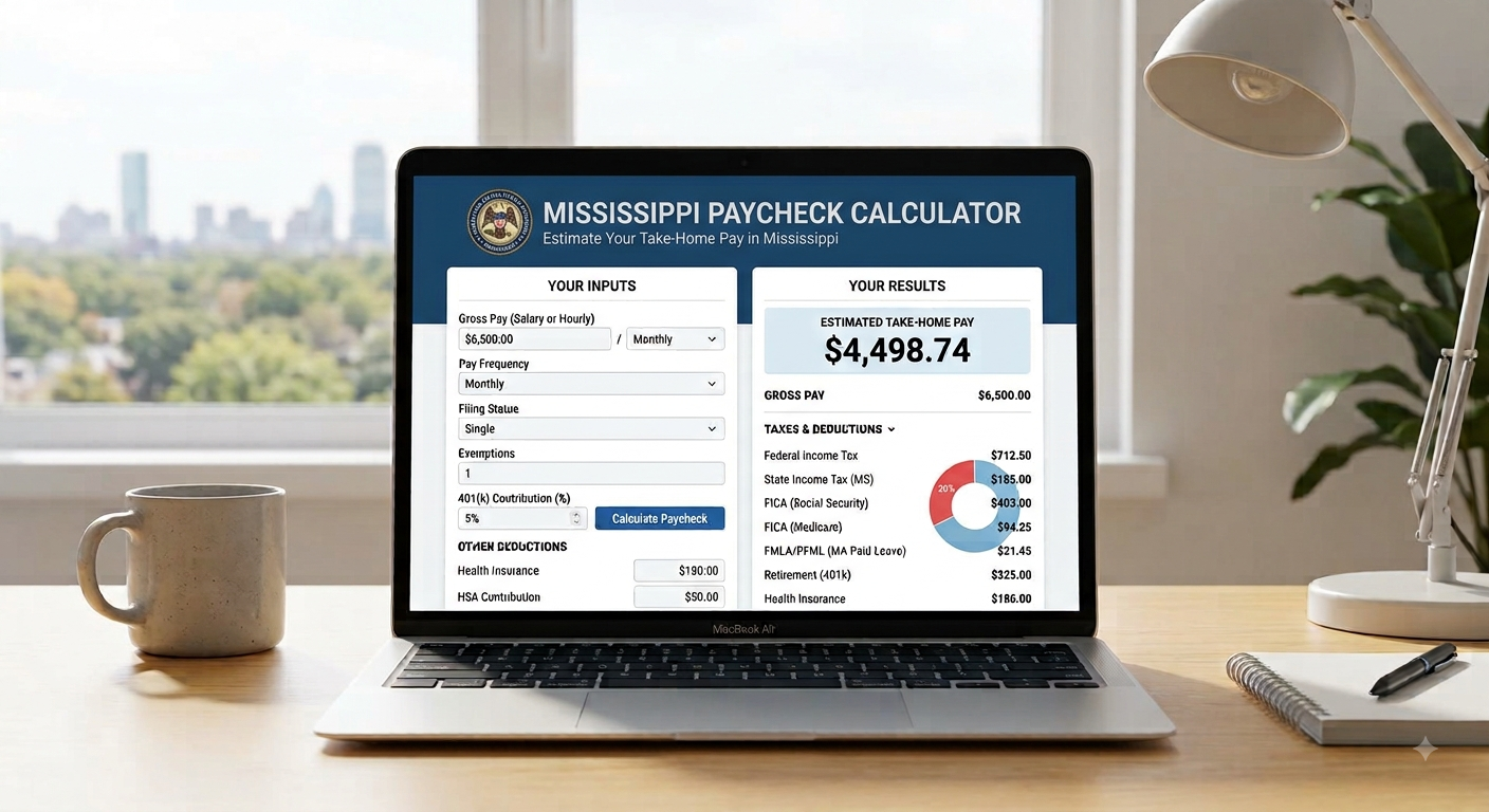 Mississippi Paycheck Calculator